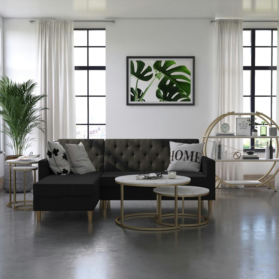 image 1 of Amelia Nesting Coffee Tables White Marble White | Marble white