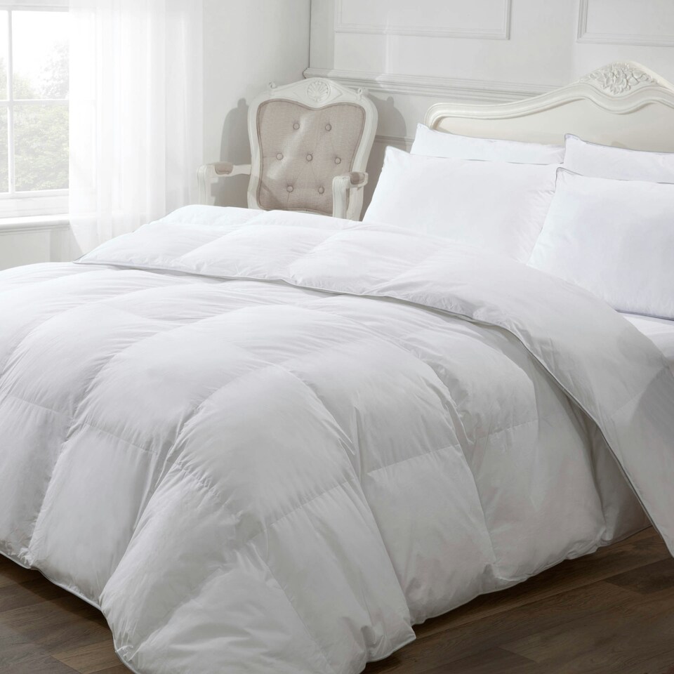 image 1 of BHS 15 Tog Like Down King Size Duvet, White White | White