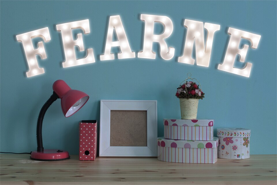 image 1 of St Helens Battery Operated 3D LED Letter E Light