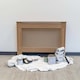 image 1 of JSH Radiator Cover Wood Unpainted Diamond MDF - Medium - 112cm (W) x 81.5cm (H) x 19cm (D) | Brown