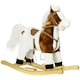 image 1 of HOMCOM Rocking Horse with Music, Sound, Ride On Horse with Saddle for 3-6 Years