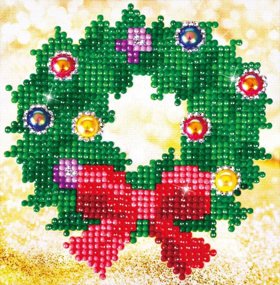 Diamond Dotz Diamond Painting Kit Christmas Wreath, Christmas Pattern
