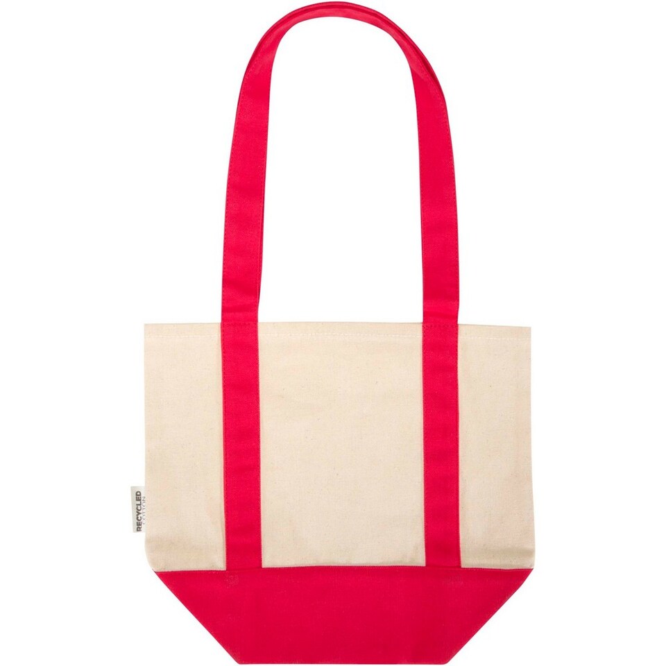 image 1 of Floso Sam Cotton Mini Tote Bag | Red | Red/Natural | 1