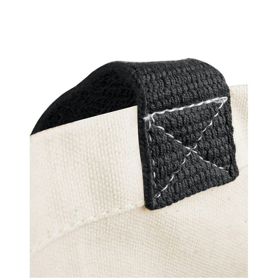 image 1 of Westford Mill Classic Jute Shopper Bag - Black - One Size