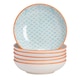 image 1 of Nicola Spring Hand-Printed Sauce Dishes - 10cm - Blue - Pack of 3 | Blue | Blue