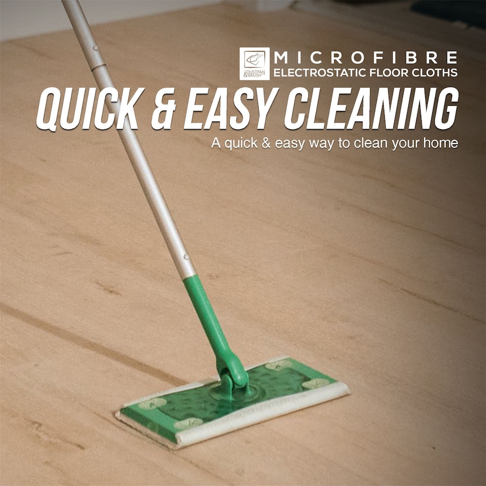 image 1 of Dry Floor Cleaning Wipes for Static Floor Mops Compatible with Flash Mop