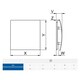 image 3 of 100mm Humidity Sensor Extractor Fan Ecru ABS Front Panel ESCUDO Wall Ceiling Ventilation