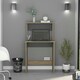 image 4 of Vegas, Workstation With Keyboard Shelf Brown