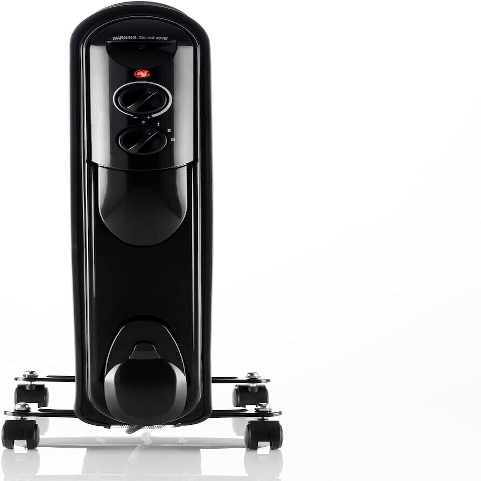 image 1 of Daewoo 2500W 11-Fin Oil Filled Radiator Portable Heater with Thermostat & 3 Heat Settings