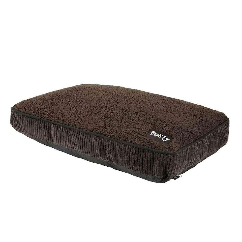 image 1 of Brown Dog Bed - Small To XL Sizes - Fleece - Bunty Snooze Brown | L