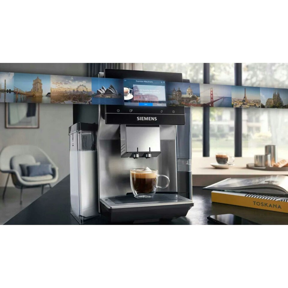 image 1 of Siemens Fully Automatic Coffee Machine - Stainless Steel TQ717GB3
