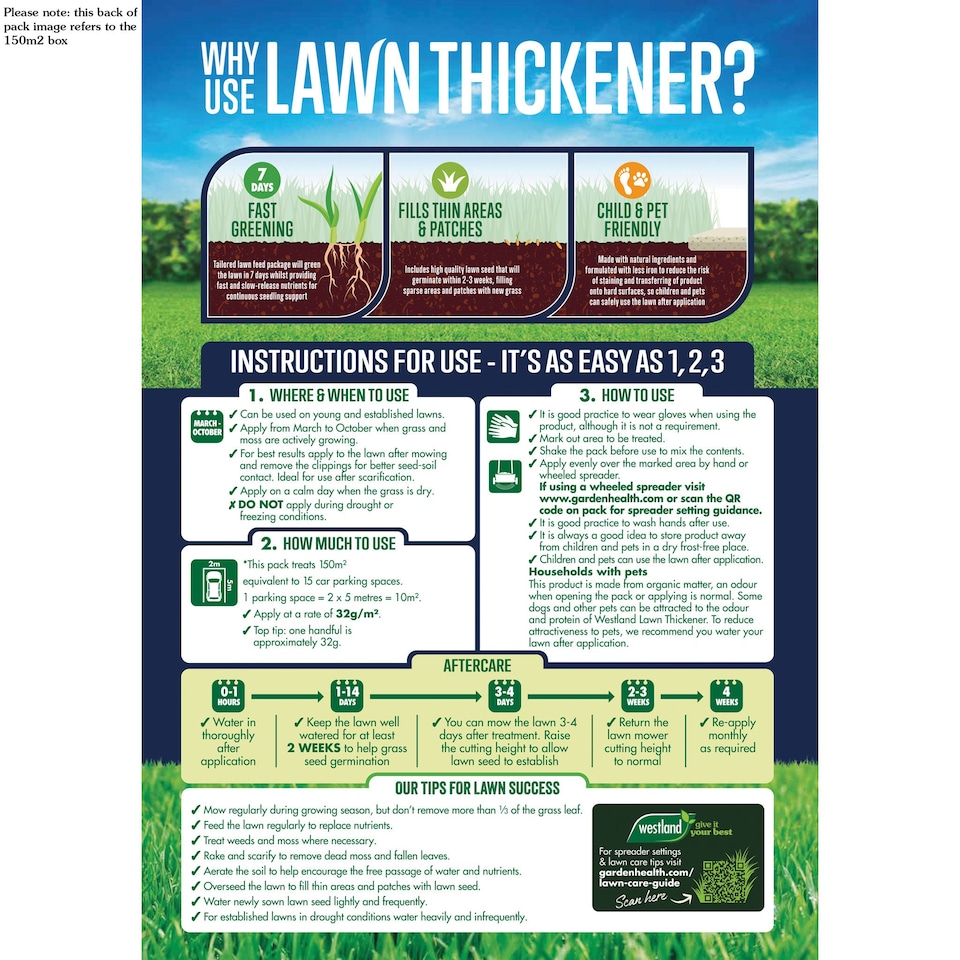 image 1 of Westland Lawn Thickener Feed & Seed 250 sqm box