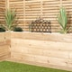 image 5 of Pack of 12 27cm Black Plastic Garden Patio Lawn Border Fence Edging