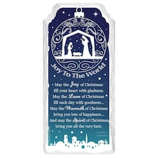 Joy to the World Christmas Design Hanging Plaque