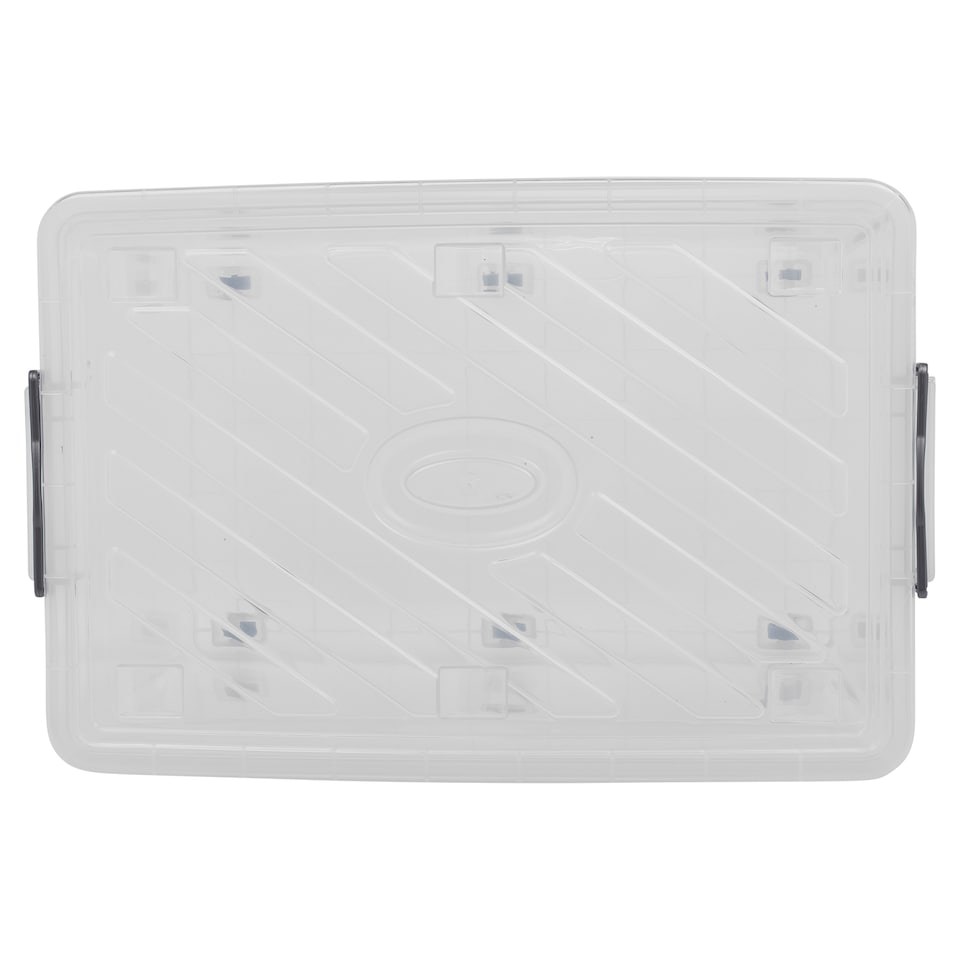 image 1 of 7-Section Extendable Plastic Cutlery Tray Organiser | Grey | 1