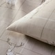 image 3 of Martex Check Stag Brushed Cotton Duvet Cover Set Natural Double Brown | Natural | Double