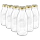 image 1 of Bormioli Rocco Quattro Stagioni Glass Bottles with Screw Top Lid - 1L - Pack of 6 Clear | One Size