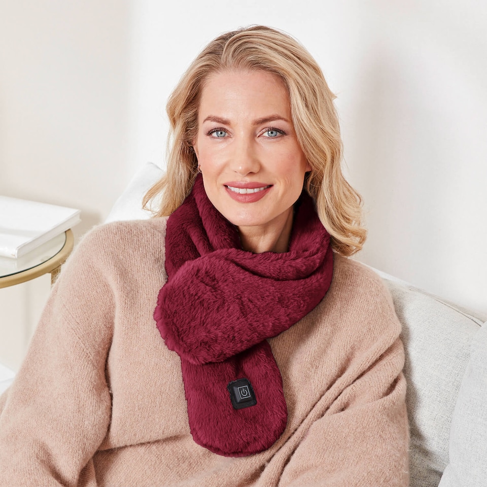 image 1 of Coopers Of Stortford Heated Fleece Scarf Rechargeable 3 Heat Settings