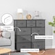 image 9 of HOMCOM Bedroom Chest of Drawers Fabric Dresser w/ Foldable Drawers Black