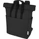 image 3 of Joey Roll Top Canvas 15L Laptop Backpack - Solid Black - One Size