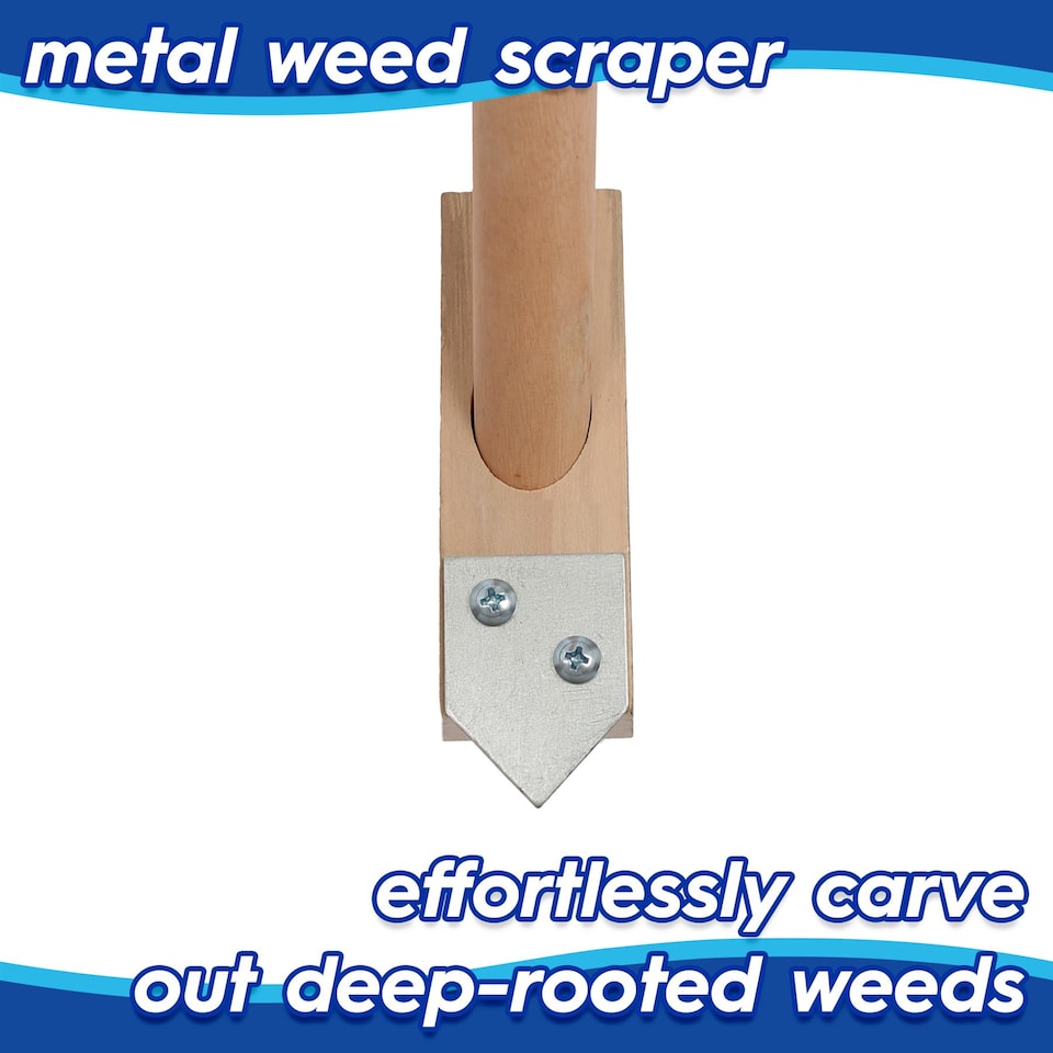 image 1 of Harbour Housewares Wooden Long Handle Weed Brush - 120cm