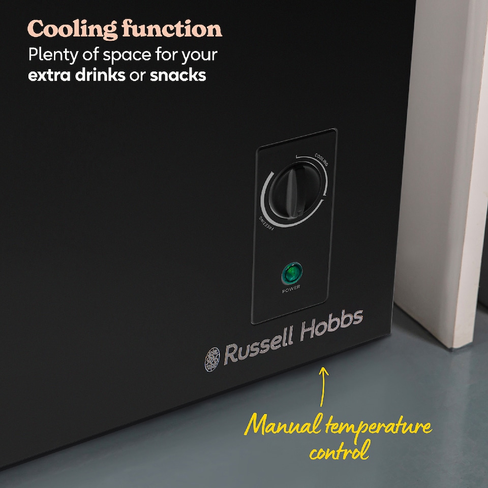 image 1 of Russell Hobbs RH99CF0E1B Chest Freezer 99L Freestanding Black 5 Year Guarantee