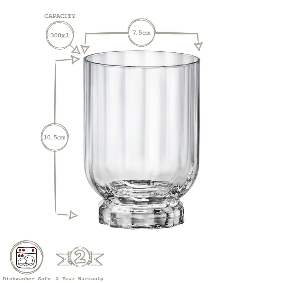 image 1 of Bormioli Rocco Florian Whisky Glasses - 300ml - Blue - Pack of 6 Blue