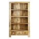 image 2 of Dakota Large Bookcase - Mango Wood - L30 x W75 x H175 cm - Light Finish Brown