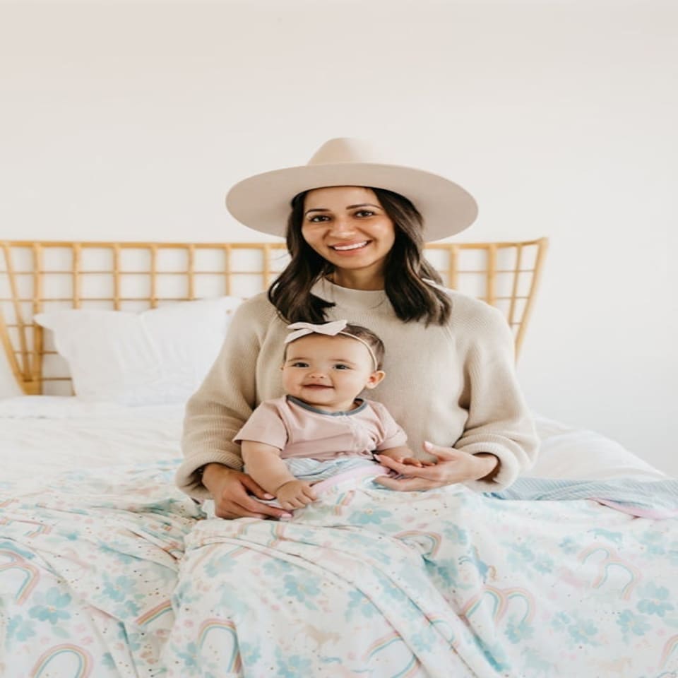 image 1 of Copper Pearl 3 Layer Jumbo Stretchy Quilt Whimsy