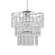 image 2 of Three Tier Acrylic Crystal Light Shade Clear | Chrome
