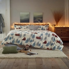 Winter Bears Duvet Cover Set – Soft Fleece Bedding with Easy Zip Fastening Multi | Single