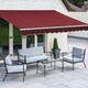 image 4 of Greenhurst Royal Red retractable awning | Red | 2.5m | 1