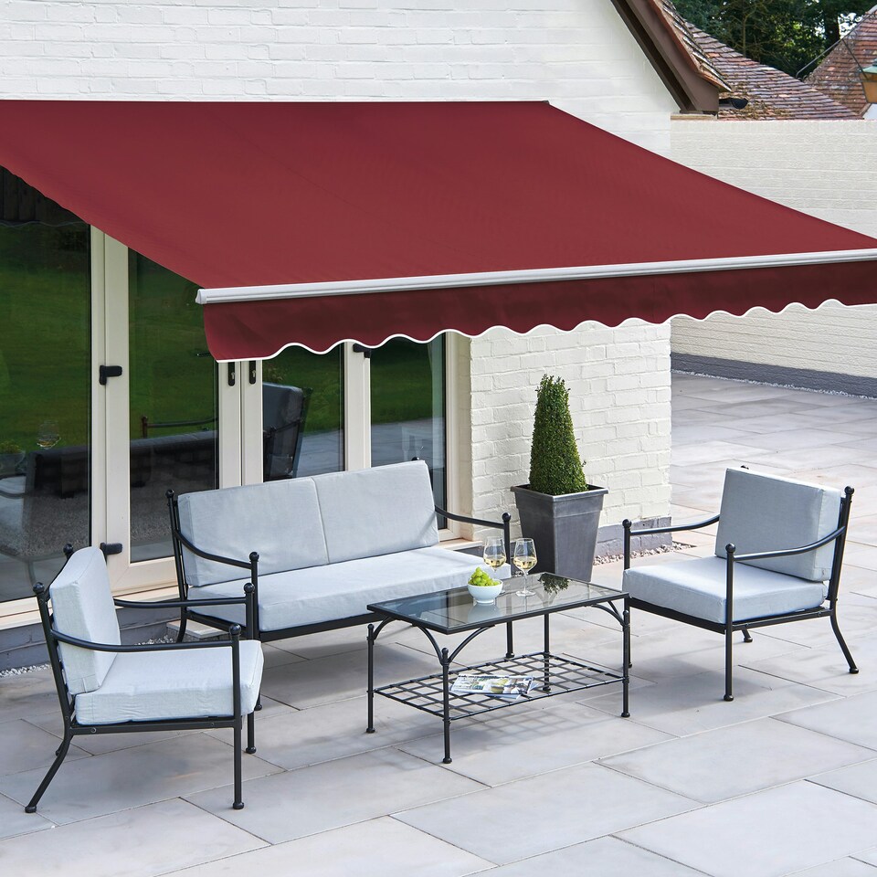 image 1 of Greenhurst Royal Red retractable awning | Red | 2.5m | 1