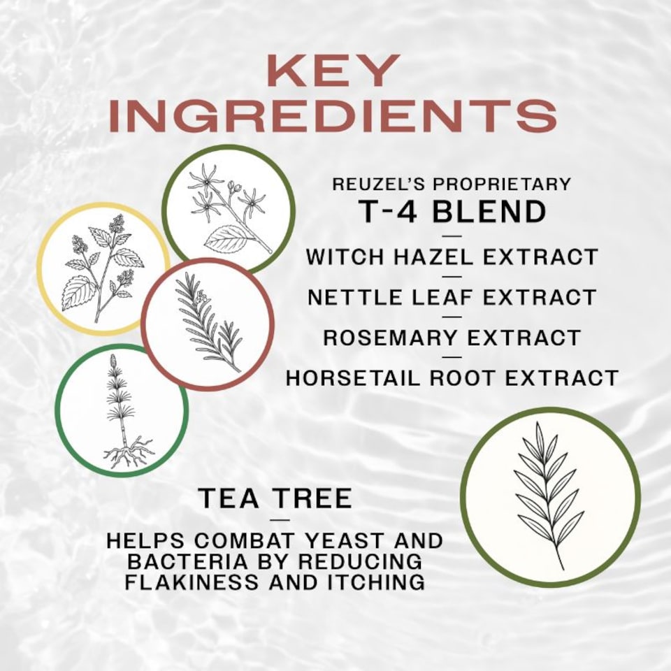 image 1 of Reuzel 3In1 Tea Tree Shampoo Cleanses Hair and Body Soothes and Moisturizes Your Skin and Is Ideal for Overall Scalp Care Rinses Clean and Can Be Used Daily Vegan Formula 350 ml