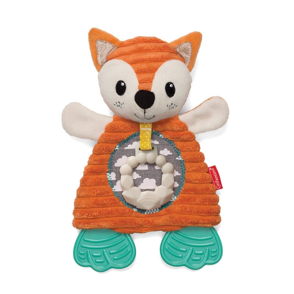 image 1 of Infantino Go Gaga Cuddly Teether (Fox)
