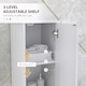 image 6 of HOMCOM Tall Bathroom Storage Cabinet with Doors, Slim Bathroom Storage Unit with Adjustable Shelves, Freestanding Bathroom Storage Unit, White | White | White