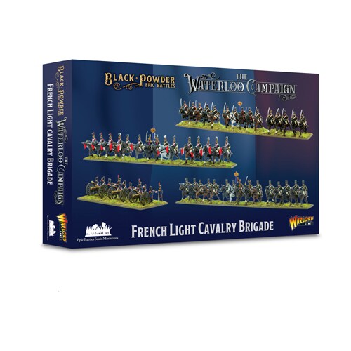Black Powder Epic Battles: Waterloo - French Light Cavalry Brigade - Brand New