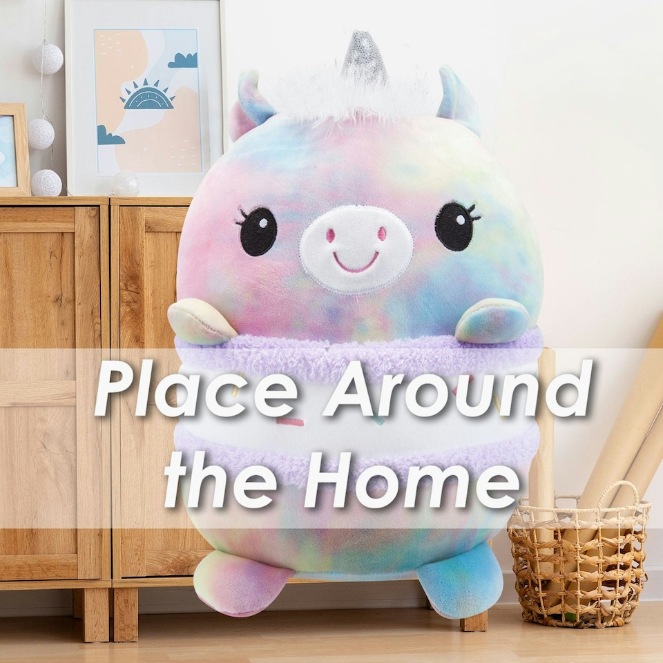 image 1 of Unicorn S'More Soft Toy Animal Food Plush Cuddly Marshmallow 28cm Multi-Coloured