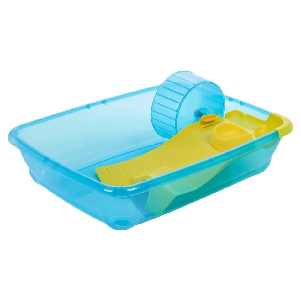 image 1 of Hamster Guinea Pig Pet Animal Terrarium Cage Play Wheel House Hutch Enclosure