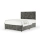 image 1 of Memory Maestro Memory Foam Charcoal Chenille Divan Set And Valencia Headboard Double