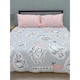 image 4 of Friends Coffee Duvet Cover Set - Pink/Grey/White - Single Pink | Single