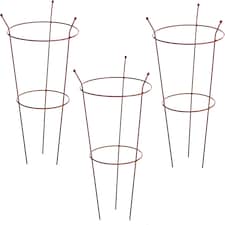 Garden Gear Pre-Rust Corten Peony Plant Frame Large x 3 | Orange | 3