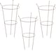 image 1 of Garden Gear Pre-Rust Corten Peony Plant Frame Large x 3 | Orange | 3