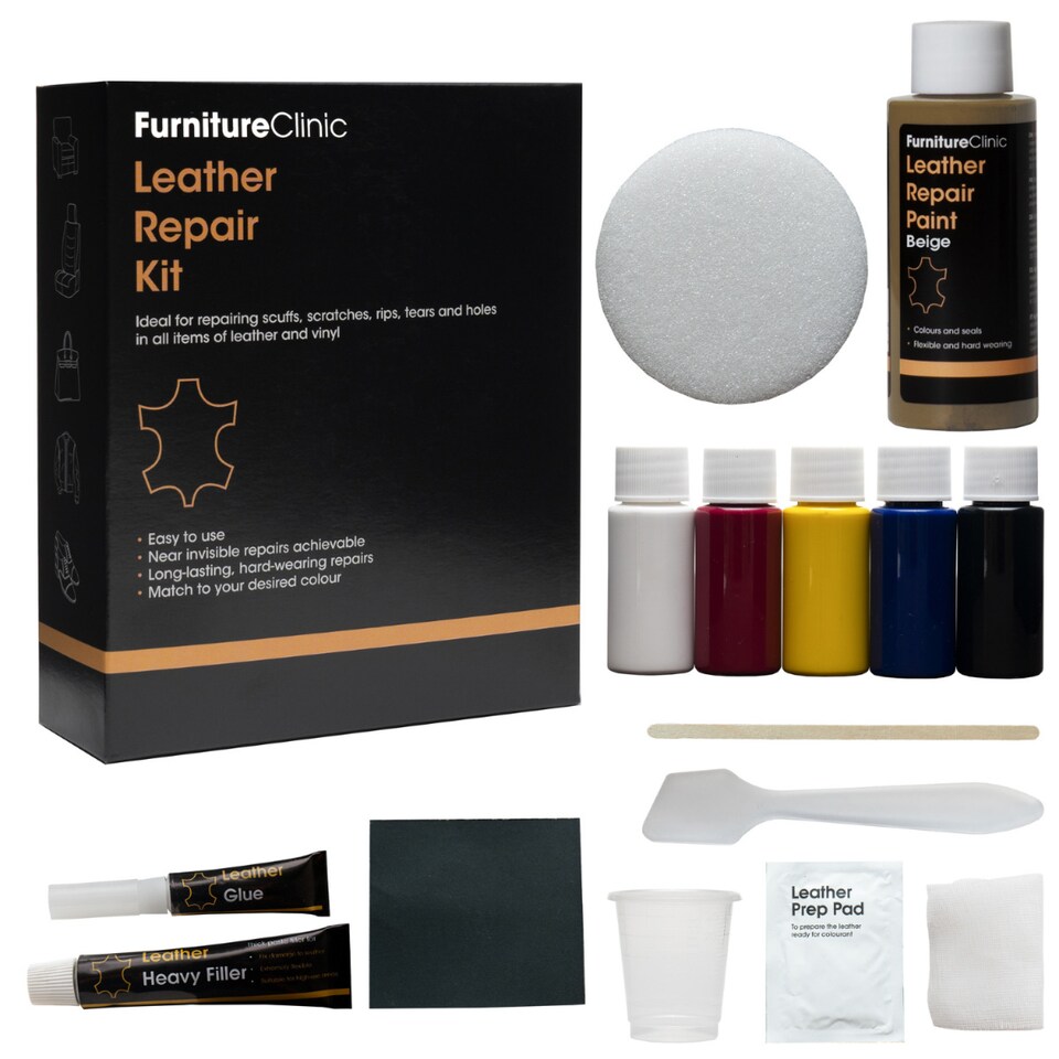 Complete Leather Repair Kit (Red)