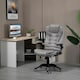 image 2 of Vinsetto High Back Home Office Chair Swivel Microfibre Fabric Desk Chair, Grey