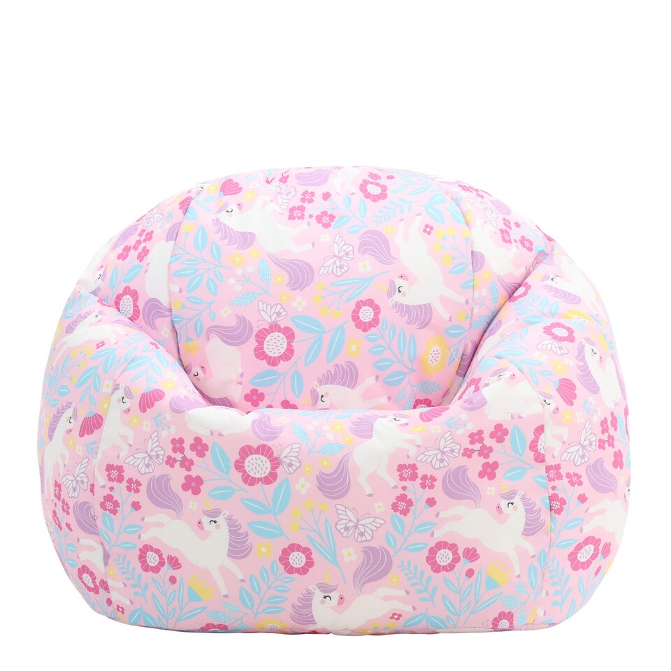 image 1 of icon Kids Kingston Unicorn Print Classic Bean Bag
