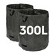 image 1 of Harbour Housewares Heavy-Duty Garden Waste Bags - 300L - Black - Pack of 2 | Black | Black