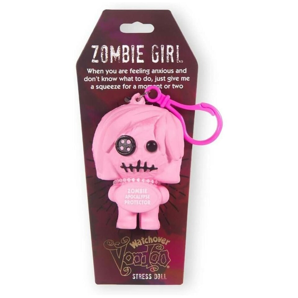History & Heraldry Voodoo Stress Toy Keychain -  Zombie Girl
