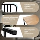 image 7 of COSTWAY Set of 2 Dining Chair Armless Spindle Kitchen Chairs Black