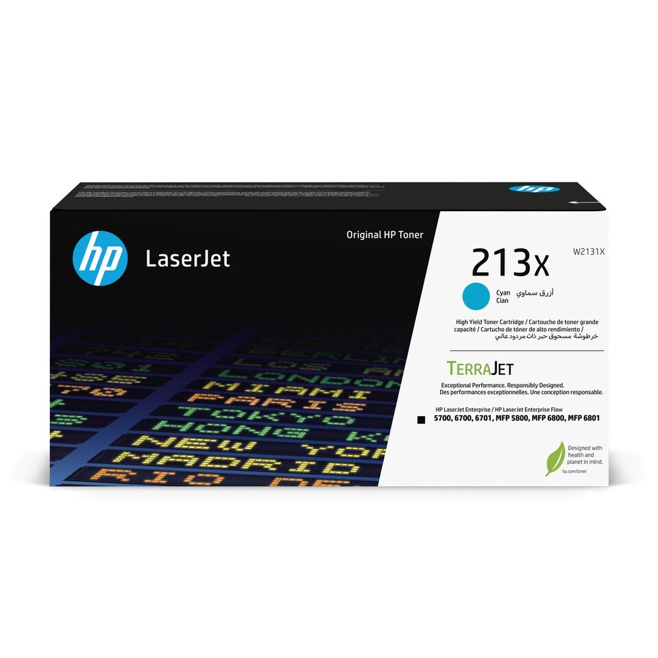 image 1 of HP 213X Cyan Toner Cartridge Blue